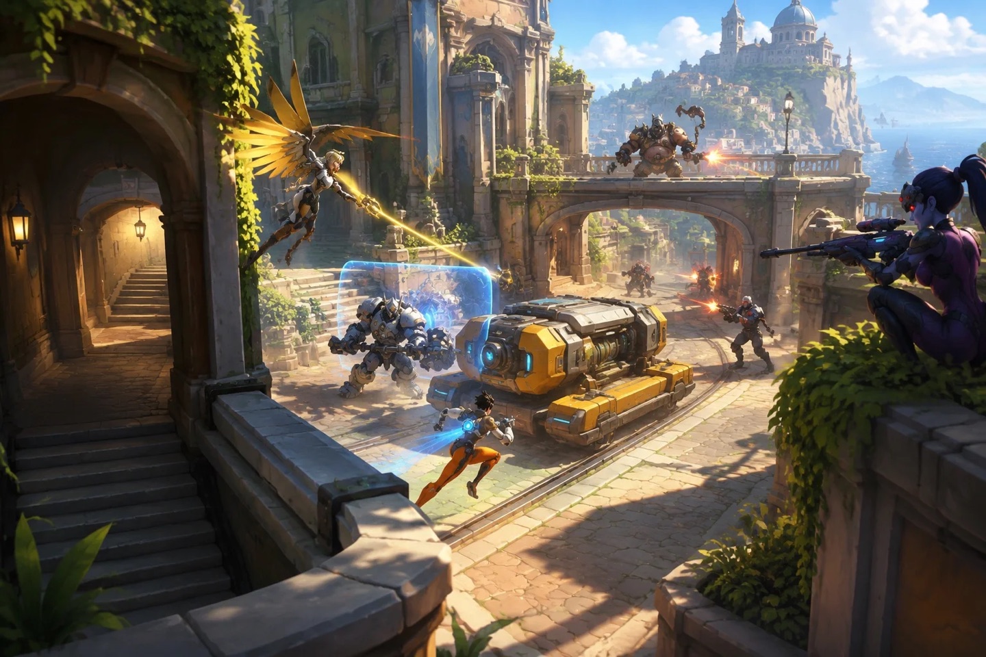 Original Overwatch fan illustration for the Map reading guide